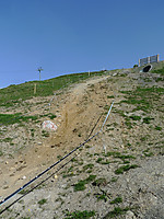 Leogang Streckenumbau 2014 - Downhill Abfahrt
Dateiname: P1110807-Downhill-Loose-von-unten.jpg