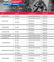 Weltcup Downhill 2016 Live-Übertragungen
Dateiname: UCI_German_Timetable_final.jpg